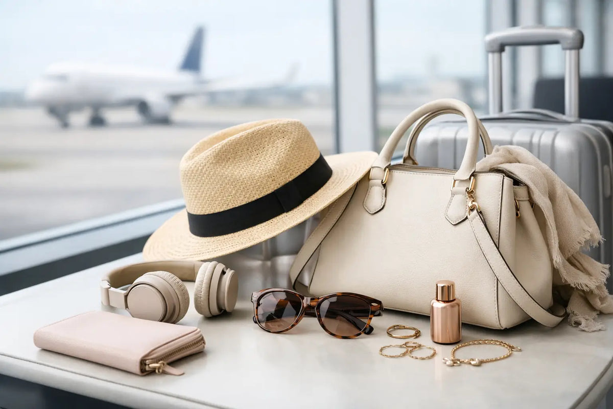 Women's Airport Outfit Accessories That Travel Well