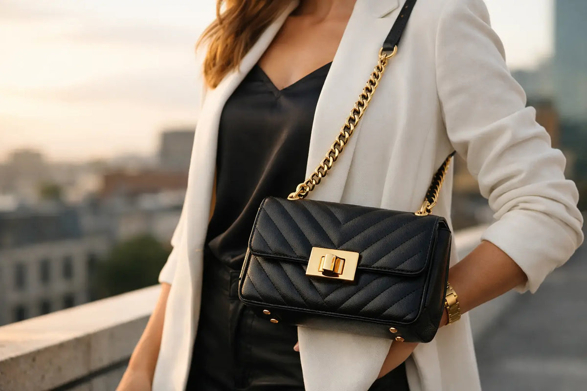 Black and Gold Crossbody Bag Style That Stands Out