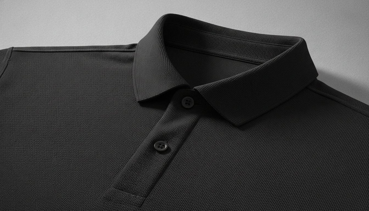 Men's Long-Sleeved Cotton Polo Shirt: Technical Specifications and Material Standards